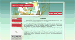 Desktop Screenshot of neurochirurgas.lt